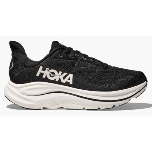 Hoka Clifton 10 Men's Running Shoes – Black/White