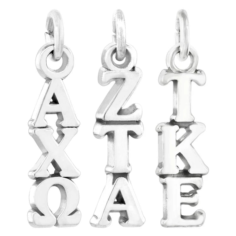 Fraternity & Sorority Sterling Silver Lavalier Drop