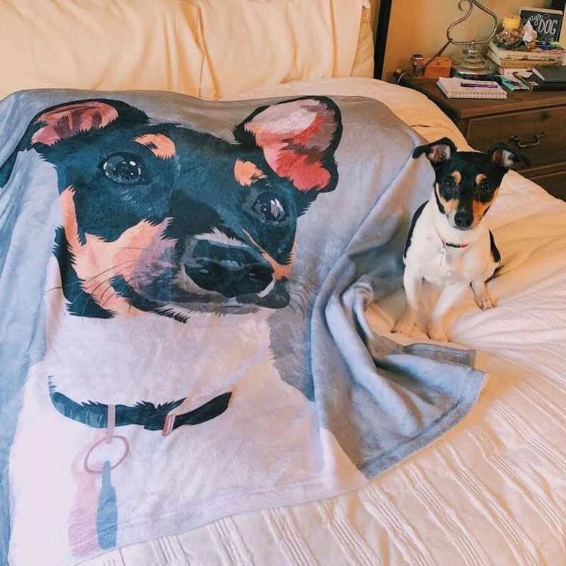 Personalized Pet Photo Blanket - Fleece