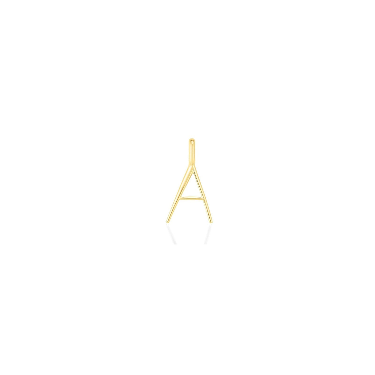 Quill Letter Charm – Recycled 14K Gold